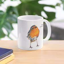 Get My Art Printed On Awesome Products Support Me At Redbubble Rbandme Http Www Redbubble Com People Islesart Works 44799965 Ro Robin Redbreast Robin Mugs