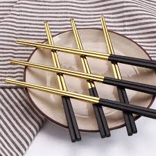 Black And Gold Kitchen Appliances Black Gold Chopsticks Gold Kitchen Utensils Chopsticks Gold Dining