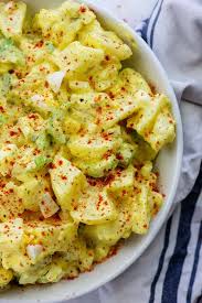 Classic Amish Potato Salad Recipe In 2020 Amish Potato Salads Sweet Potato Recipes Roasted Potato Salad