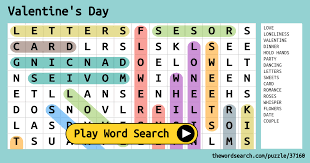 Alaska is the united state's northernmost state. Valentine S Day Word Search