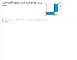 Ok what happens when we use char i=49; Solved The Area Of Abed Is 49 Square Units Given Ag 9 Units And Ac 10 Units What Fraction Of The Area Of Acig Is Represented By The Shaded B Course Hero