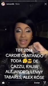 CARDI B CANTANDO TODA DE LA REINA CAZZU 🌹