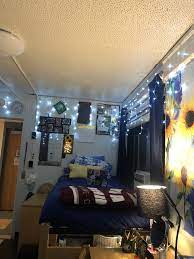 Blue And Yellow Dorm College Dorm Room Decor Dorm Room Inspiration Dorm Room Decor