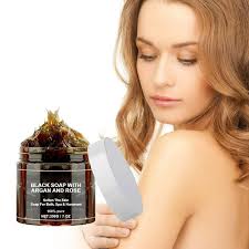 Morocco Black Soap With Argan And Rose, Morocco Black Beldi Soap, Moroccan  Black Soap Body Wash, Moroccan Black Soap Hammam, Gently Soap for Bath, Spa  & Hammam, Hydration, Relax Pores, Softer -