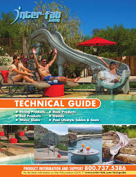 Rock waterfalls give a natural look to your swimming pool search. Technical Guide Inter Fab Manualzz