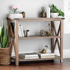We just moved into a new house that actually has a spacious entryway, i never really thought much about an entryway, but now i was so excited to decorate one. Farmhouse Wood Console Table Kirklands