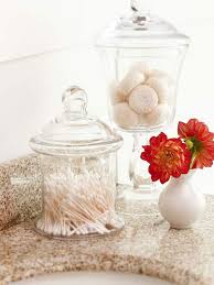 Fill a apothecary jar with white bars of soap and cotton balls. Stylish Bathroom Storage A Dish Of Daily Life