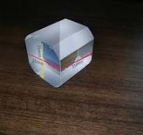Divisor de haz dañado, Prisma pegado K9, vidrio óptico, forma Irregular,  para enseñar experimentos ópticos de estudiantes, 35x35mm - AliExpress