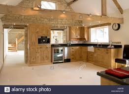 barn conversion with modern kitchen