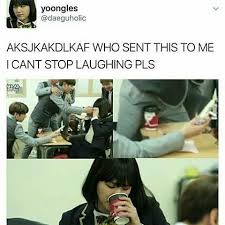 Omfg If Suga Would Be To Ever See This Picture I Think He Would Throw Up In His Mouth Just A Little Bit Lmao Bts Funny Bts Taegi