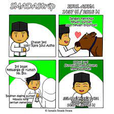 Mulai dari tarawih dan sholat idul fitri yang masih harus dilakukan dengan hati hati. Gambar Komik Hari Raya Idul Fitri Komicbox