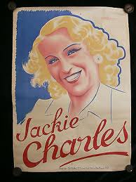 Gaston Girbal Original c.1930 Poster of Jackie Charles