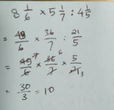 Hasil Dari 8 1 Per 6 Kali 5 1 Per 7 Bagi 4 1 Per 5 Brainly Co Id