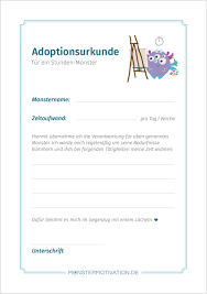 Maybe you would like to learn more about one of these? Adoptionsurkunden Monstermotivation