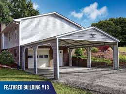 Www.carport.com offers carports with the most trusted and strongest steel framework on the market. Vertical Roof Style Metal Carports Metalcarports Com