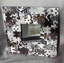 Black And White Puzzle Images Black And White Puzzle Piece Mirror By Katiemade Crafts Add A Pop To Any Room With This Fun Puzzle Piece Puzzle Piece Crafts Puzzle Crafts Puzzle Piece Art