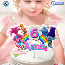 Princess Poppy Cake Topper Svg