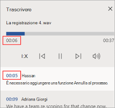 Word trascrive in background durante la registrazione; Trascrivere Le Registrazioni Word