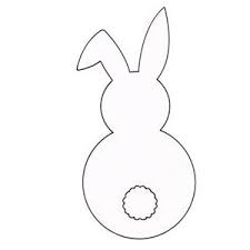Cut out the shape and use it for coloring, crafts, stencils, and more. How To Make A Cute Easter Bunny Card