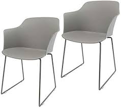 Miku C Armlehnenstuhl 2er Set Schalenstuhl Stockholm Grau Stuhl Sitzschale Esszimmerstuhl Lehnenstuhl 2er Set Grau Amazon De Kuch Grauer Stuhl Stuhle Zimmer