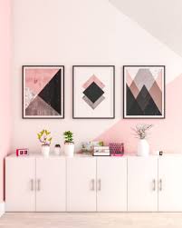Elayne barre design ideas for a medium sized eclectic bedroom in london with pink walls, carpet and bedroom ideas with white sliding door wardrobes. Pink Wall Decor Ideas The Architects Diary