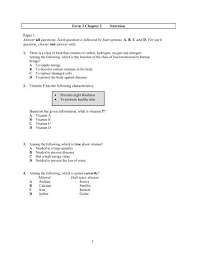 Ashlie and stephen go to a night club in search of a great night out. 1 Form 2 Chapter 2 Nutrition Paper 1 Answer All Questions Each