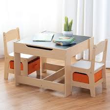 It's a place to eat, drink, enjoy the company of family and friends or just relax in the sun. Amazon Com Costzon Kids Table And 2 Chairs Set 3 In 1 Wooden Table Furniture For Toddlers Drawing Reading Train Art Playroom Activity Table Desk Sets Convertible Set With Storage Space Furniture Decor