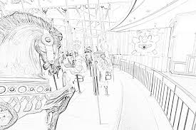 Carousel horse hippocampus coloring pages to color, print and download for free along with bunch of favorite carousel horse coloring page for kids. Santa Cruz Beach Boardwalk Coloring Pages
