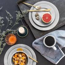 Find the right casual dinnerware for your home. Grey Dinnerware Sets Place Settings Joss Main