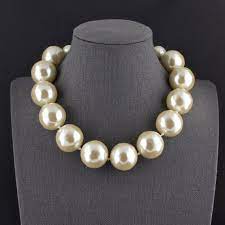 Vintage Oversized White Round Faux Pearl Adjustable Length Etsy Faux Pearl Pearls Jewelry Sellers
