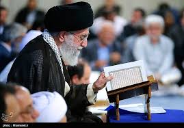 Image result for ‫رهبر انقلاب در مجلس انس با قرآن‬‎