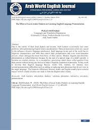 Afrikaans albanian arabic bengali chinese croatian czech danish dutch english finnish french german greek hindi hungarian icelandic indonesian italian japanese korean latin malay malayalam marathi nepali. Pdf The Effect Of Local Arabic Dialects On Learning English Language Pronunciation