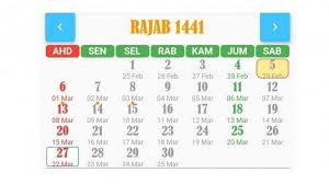 Check spelling or type a new query. Simak Kalender Bulan Rajab 1441 H Mulai 25 Februari 25 Maret 2020 Jadwal Puasa Sunnah Isra Miraj Pos Kupang