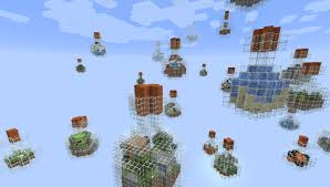 ¡intenta sobrevivir en un mundo con escasez de recursos, y de movimientos! Skyblock Survival Minecraft Map