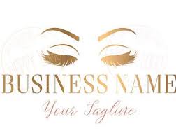 Digital Custom Logo Design Lash Butterfly Logo Eye Gold Etsy Lashes Logo Makeup Logo Eyelash Logo