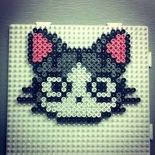 Chi Cat Hama Beads By Raoyl83 Perles Amp 224 Repasser Hama Boncugu Boncuk Desenleri Hama Boncuk