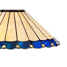 This handcrafted table lamp is a true work of functional art! Ava Licht Sku83298i4l Tiffany 40cm Shade Only Suitable For Pendant Ceiling Table Lamp Blue Cream Crystal Ideas4lighting
