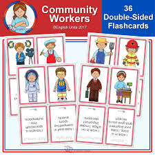 Flashcards Community Workers English Unite Community Workers Flashcards Vocabulary Flash Cards