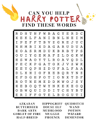 These spells can be used to do virtually anything, from cleaning. Harry Potter Activity Sheets More Than Thursdays