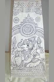 Monochrome Madhubani Google Search Kerala Mural Painting Indian Folk Art Art N Craft