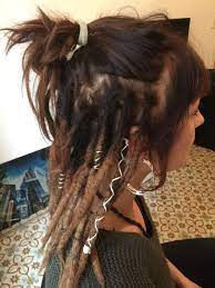 Pin By Monroe On Makeup And Hairstyles Partial Dreads Beautiful Dreadlocks Dreadlocks Girl