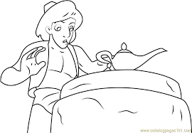 Aladdin is a 1992 american animated comedy musical romantic fantasy adventure film produced by walt disney feature animation for walt disney pictures.the film is the 31st disney animated feature film. Aladdin Coloring Page For Kids Free Aladdin Printable Coloring Pages Online For Kids Coloringpages101 Com Coloring Pages For Kids