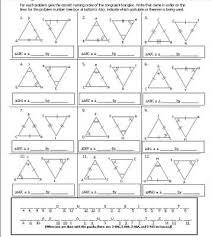 Similar and congruent triangles key concepts: Puzzle Sheet Geometry Worksheets Congruent Triangles Worksheet Math Geometry