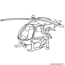 Coloriage sam le pompier avec son coequipier. Coloriage Sam Le Pompier Dans Un Helicopter Dessin Sam Le Pompier A Imprimer