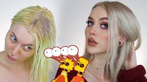 These toners contain a special booster that will get kick out the yellow and get your hair to the ash blonde from yellow. 5 Min Fix To Remove Yellow Bleached Hair Insane Results Evelina Forsell Youtube