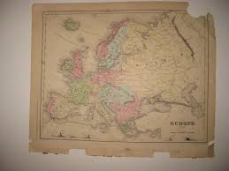 Since march 13, italian citizens have been restricted from obtaining russian visas. Antique 1867 Europe Handcolored Map Mountain Range Russia France Germany Italy Ebay