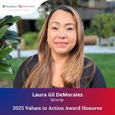 We recently recognized five caregivers with Values in Action awards--the  highest honor we give at Providence. Aryana, Grace, Laura, JJ and Edith  consistently embody our core values of compassion, excellence, dignity,  justice