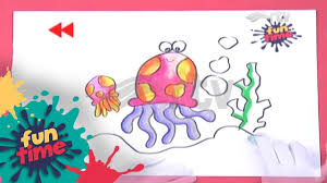 Dihalaman ini anda akan melihat gambar binatang untuk diwarnai pdf yang bagus! Fun Drawing Menggambar Ubur Ubur Youtube