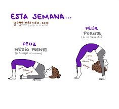 Feliz Puente De Diciembre Yoga Divertida Posturas De Yoga Entrenamiento De Yoga