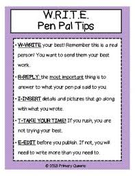 Pen Pal Introduction Anchor Charts And All By Primary